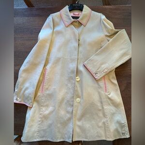 Coach Wm Size 14 Walking Coat NWT  Rare Pink and Beige Authentic Jacket